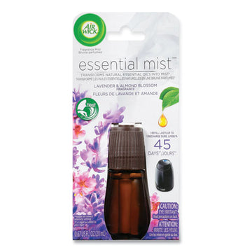 Air Wick® Essential Mist Refill, Lavender And Almond Blossom, 0.67 Oz Bottle, 6-carton freeshipping - TVN Wholesale
